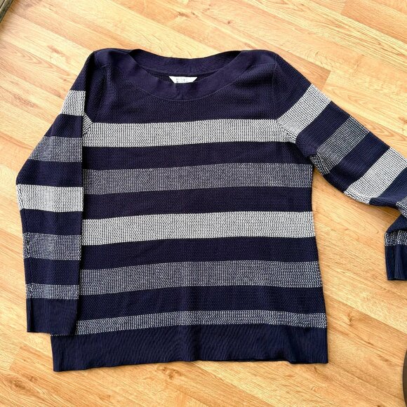 Cotton Blend Waffle Stitch Sweater - NWOT - XXL - Picture 6 of 14